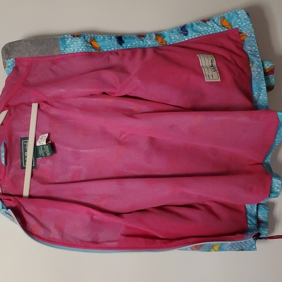 L.L Bean girls Rainjacket sz 10 - Picture 7 of 14